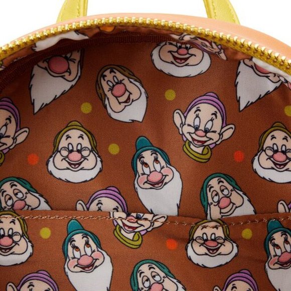 LOUNGEFLY Disney Snow White and the Seven Dwarfs Doc Mini Backpack NWT NEW - Picture 3 of 5